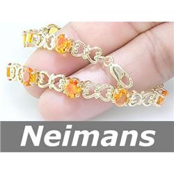 USGL Certified 11.00 ct Apatite Bracelet 14kt Gold RARE