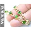 Image 1 : Gem Quality 1.50 ct Peridot & VS Diamond Ring 14kt Gold