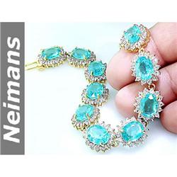 Certified 1.75 ct Sapphire & VS Diamond Ring 14kt Gold