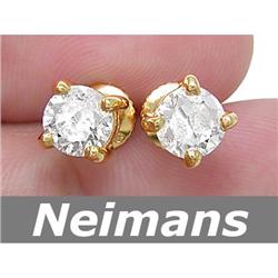 Antique 1.75 ct Sapphire & VS Diamond Ring 14kt Gold