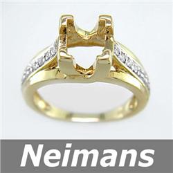 Certified Gem 2.75 ct Sapphire & VS Diamond Ring 14kt