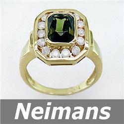 Vintage 17.00 ct Certified Ruby & VS Diamond Ring 14kt