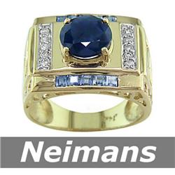 Classic 1.50 ct Emerald & VS Diamond Ring 14kt Gold