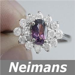 USGL Certified 1.25 ct Burma Ruby & VS Diamond Ring 14k