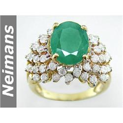 Gem Quality 1.00 ct Aquarmarine & VS Diamond Ring 14kt