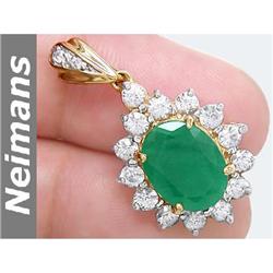 USGL Certified 3.75 ct Gem Emerald Bracelet 14kt Gold