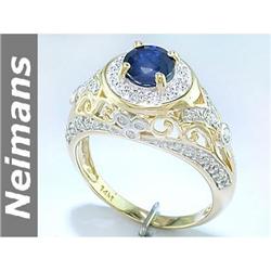 Certified .75 ct Yellow & White Diamond Cocktail Ring