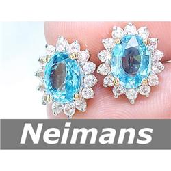 Vintage 5.50ct Certified Sapphire & VS Diamond Ring 14K