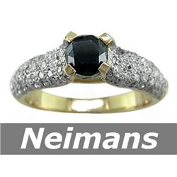 Vintage 10.75 ct Certified Citrine & Ruby Ring 14k Gold