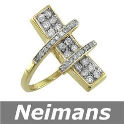 USGL Certified 10.25 ct Citrine & Diamond Ring 14k Gold