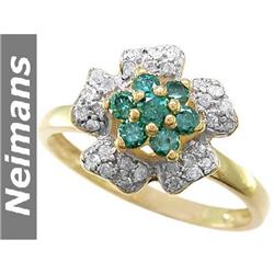 Certified 1.00 ct Sapphire & Diamond Stud Earrings 14kt