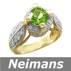 Vintage .50 ct Ceylon Sapphire & Diamond Ring 14kt Gold