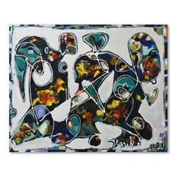 Jenik Cook, Original Acrylic Painting on Gallery Wrapped Canvas (40" x 32"), Hand Singed with Letter