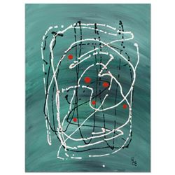 George Marlowe, "Confucius Say" Original Acrylic Painting on Canvas, Hand Signed with Certificate of