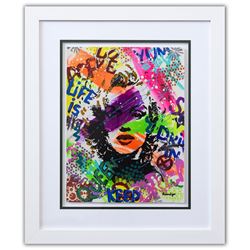 Nastya Rovenskaya- Original Mixed Media on Paper "Model"