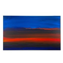 Wyland, "Sunset of the Gulf" Hand Signed Original Painting on Canvas with Letter of Authenticity.