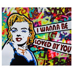 Nastya Rovenskaya- Mixed Media "I Wanna Be Loved By You"
