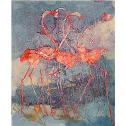 Edwin Salomon- Original Serigraph "Love is in the Air"