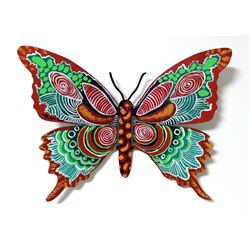 Patricia Govezensky- Original Painting on Cutout Steel "Butterfly CLVIII"