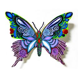 Patricia Govezensky- Original Painting on Cutout Steel "Butterfly CCLII"