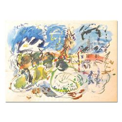 Wayne Ensrud "Village of Meursault, Burgundy, France" Watercolor Original Artwork; Hand Signed; COA