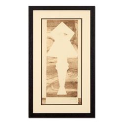 Neal Doty (1941-2016), Framed Original Mixed Media Linocut, Hand Signed with Certificate of Authenti