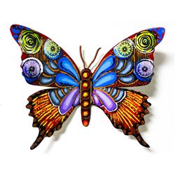 Patricia Govezensky- Original Painting on Cutout Steel "Butterfly CCLXVI"