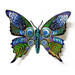 Patricia Govezensky- Original Painting on Cutout Steel "Butterfly CCLVI"