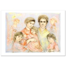 "Michael's Family" Limited Edition Lithograph (36" x 26") by Edna Hibel (1917-2014), Numbered and Ha