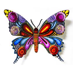 Patricia Govezensky- Original Painting on Cutout Steel "Butterfly CCLXIII"