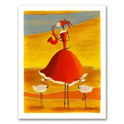Ester Myatlov, "Saxophone Girl" Limited Edition Serigraph, Numbered and Hand Signed with Certificate