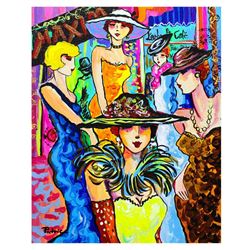 Patricia Govezensky- Original Acrylic on Canvas "Night Out in Paris"