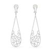Image 1 : Natural 4.22 CTW Diamond Earrings 14K White Gold - REF-554M4F