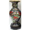 Image 1 : Chinese Cloisonne Vase on stands Birds & #1324512