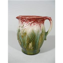 Majolica Water Pitcher, Victorian, Late 1800's #1324781