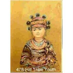 Hilltribe Youth Lithograph by  Edna HIbel #1324794