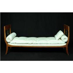 19th C. walnut Empire daybed #1324801