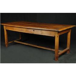 19th C. French walnut farm table #1324803