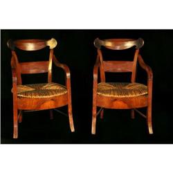 French 19th c. Restauration period armchairs #1324804