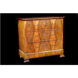 19th C. Louis Philippe Period mahogany chest #1324805