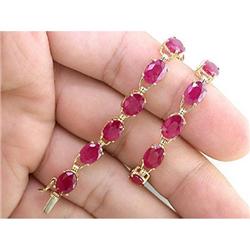 beautiful 19.25ctw ruby tennis bracelet set in #1324821