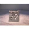 Image 1 : Estate 14K WG Gold Diamond Chandalier Earrings #1324906