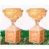 Image 1 : Antique Terra Cotta Garden Urns Pair #1324954