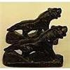 Image 1 : Pair of Antique Iron Panther Bookends #1325412