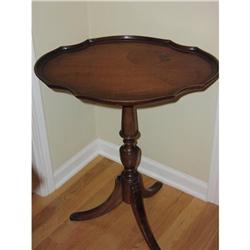 Federal Tripod piecrust candle stand or wine #1340364