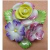 Image 1 : HAND MADE PORCELAIN FLORAL BROOCH #1340382