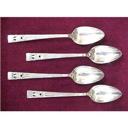 Set/ 4 Soup Spoons "CORONATION" #1340419