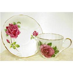  Adderly Cup & Saucer GORGEOUS ROSE #1340439