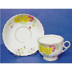 Phoenix  Cup & Saucer - Hand Painted #1340440