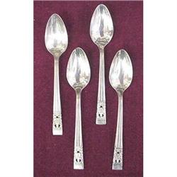 Lovely Silver Plate Tiny Coffee Spoons #1340444